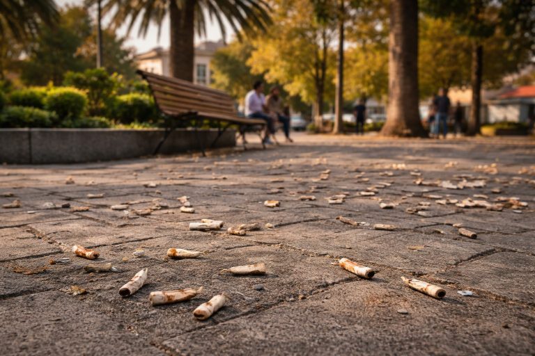 Tolerancia Cero al humo en plazas: Ñuñoa lidera con plan «Cero Colillas»