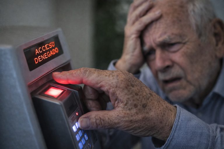 La huella del olvido: El muro biométrico que segrega a la tercera edad